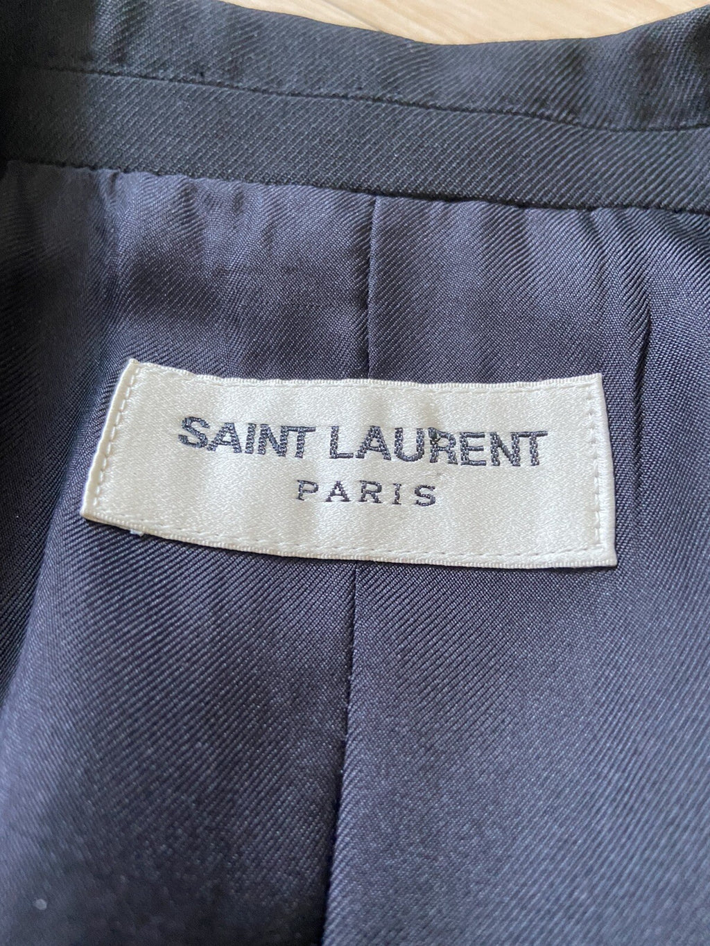 F46 Saint Laurent gold double button blazer jacket suit