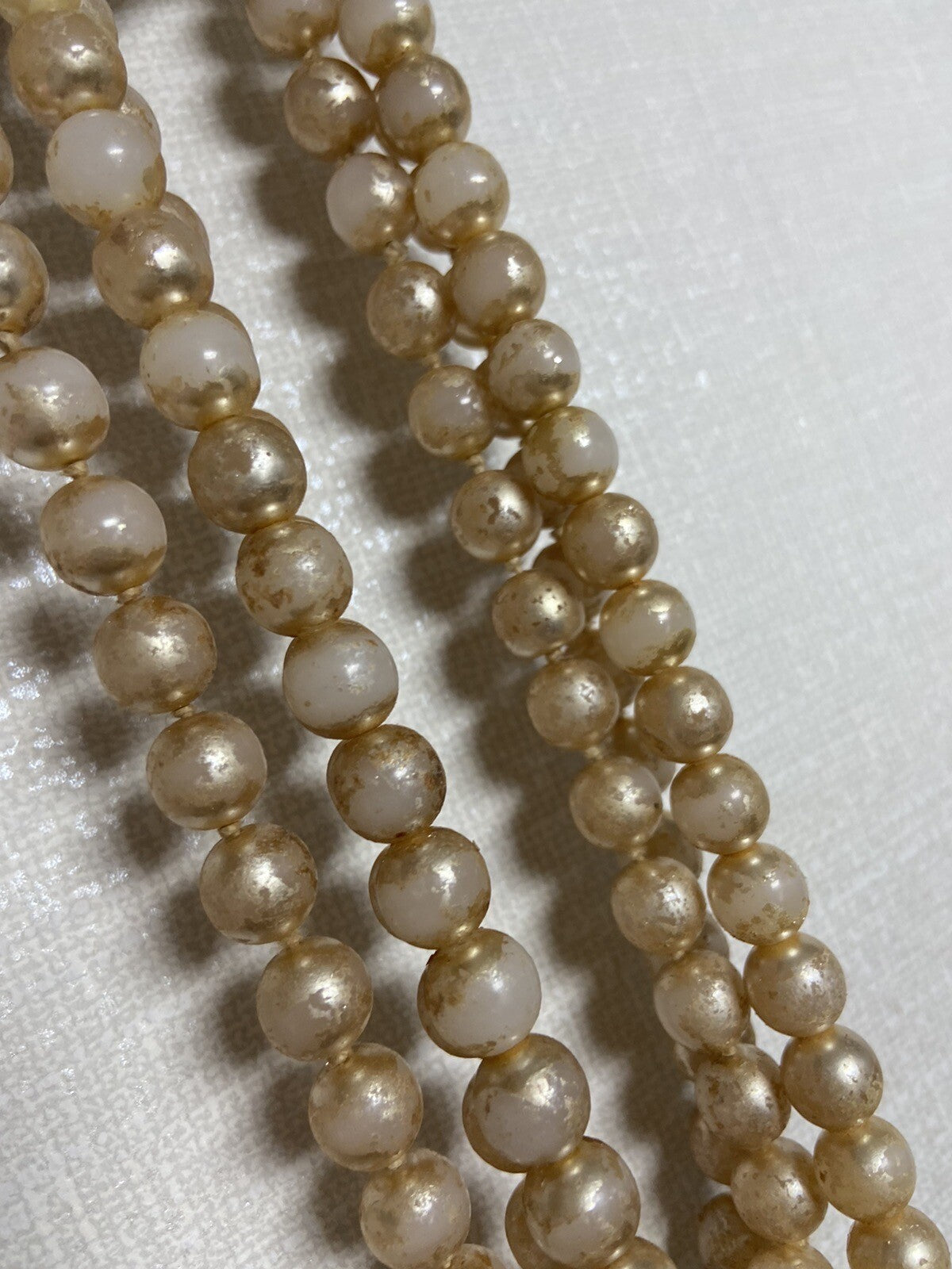 Os Vivienne westwood Vintage three pearl drop orb necklace