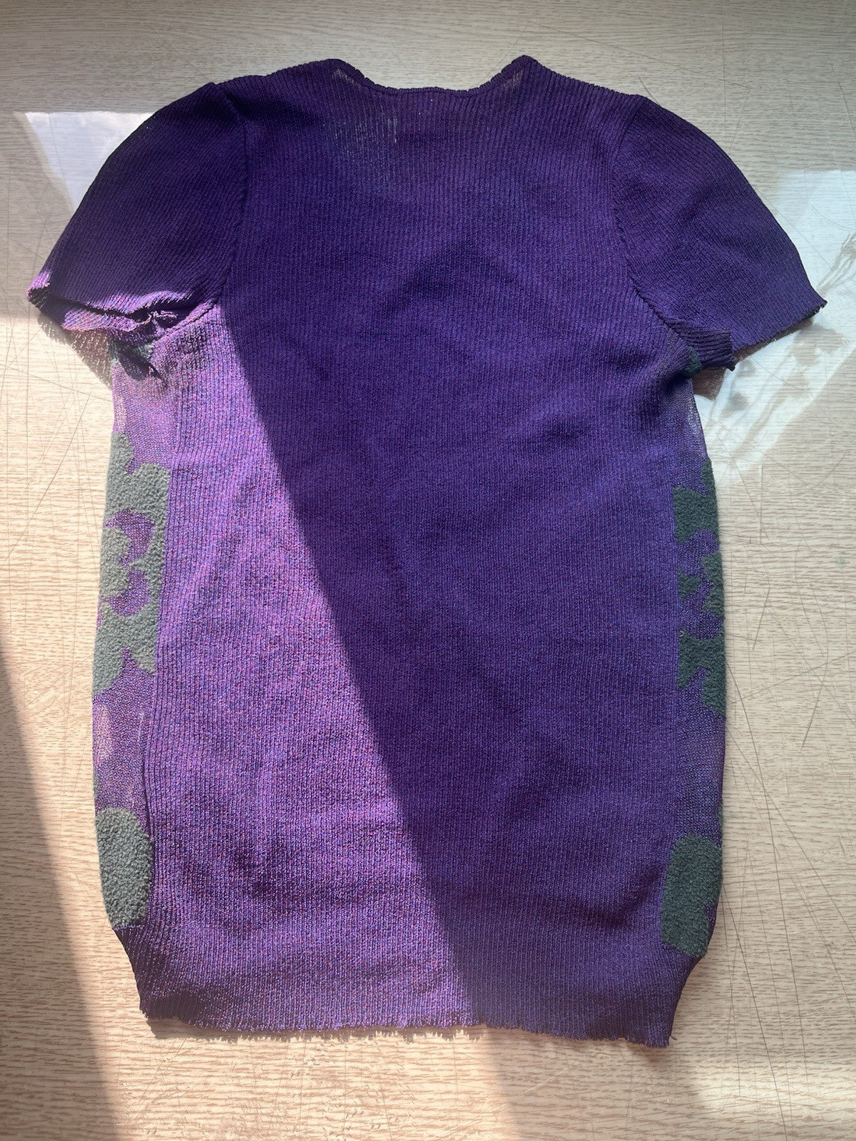S Vivienne Westwood gold label floral knit power net t shirt