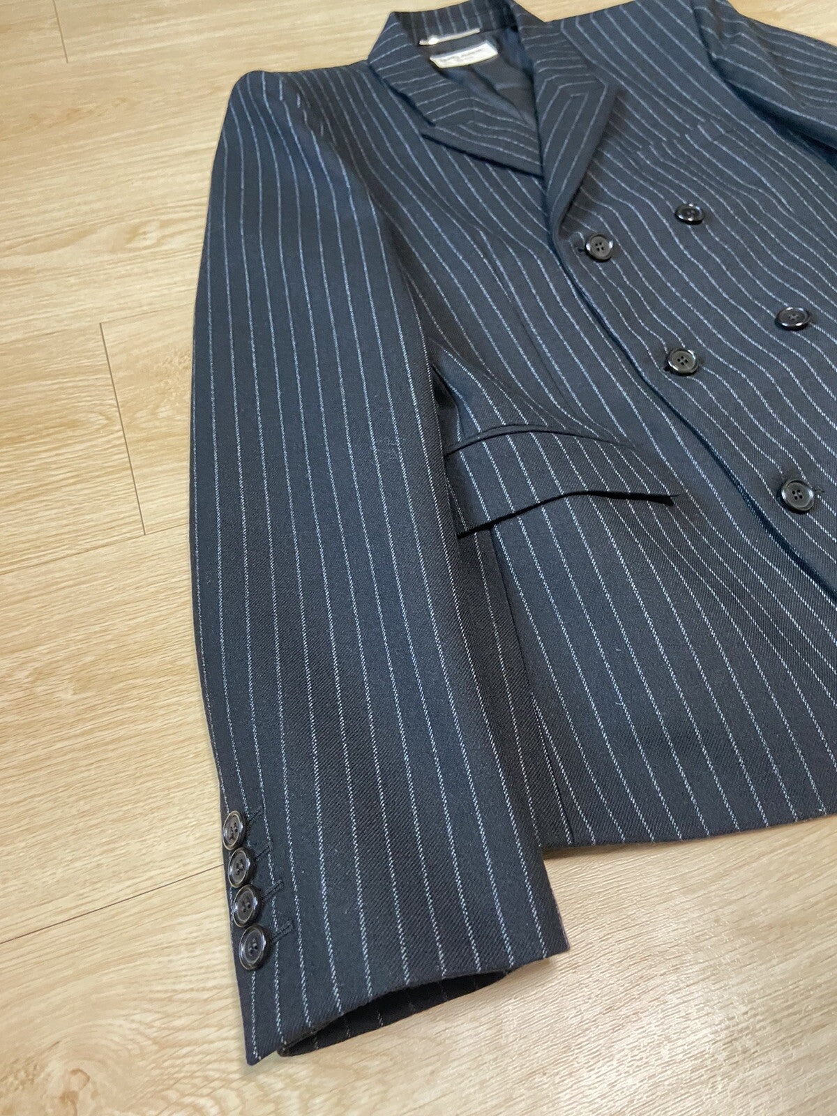48 Saint Laurent FW19 Pin striped blazer suit jacket