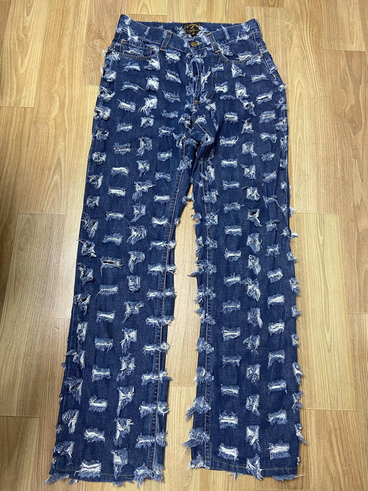 27 Vivienne westwood ‘cut and slash’ distressed denim pants jeans VINTAGE