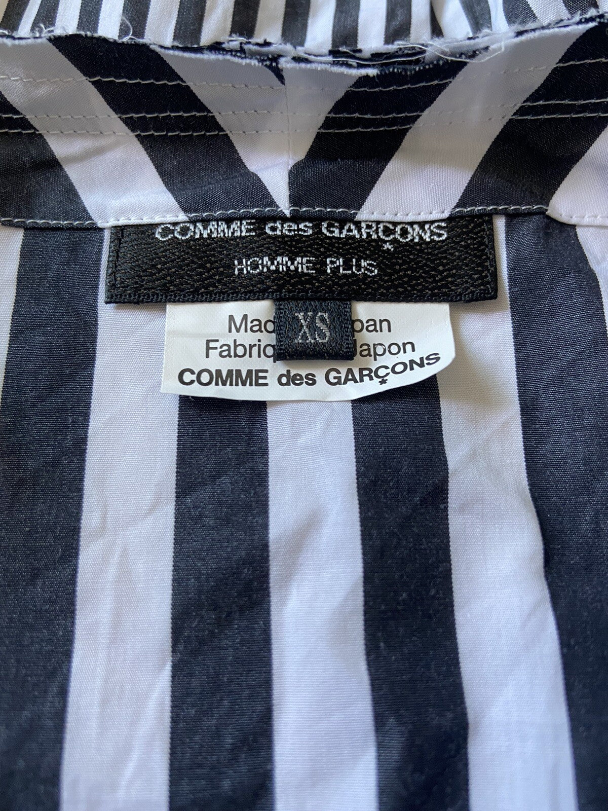 XS Comme Des garcons homme plus clown collar shirt