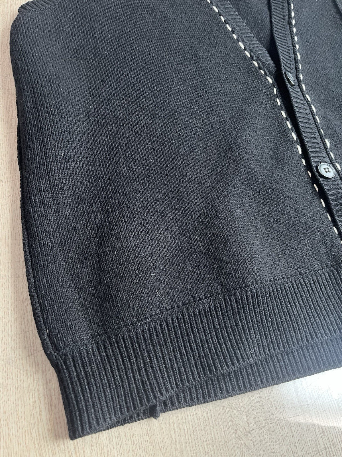 OS Raf simons oversized Heavy Weight knit sleeveless cardigan jacket