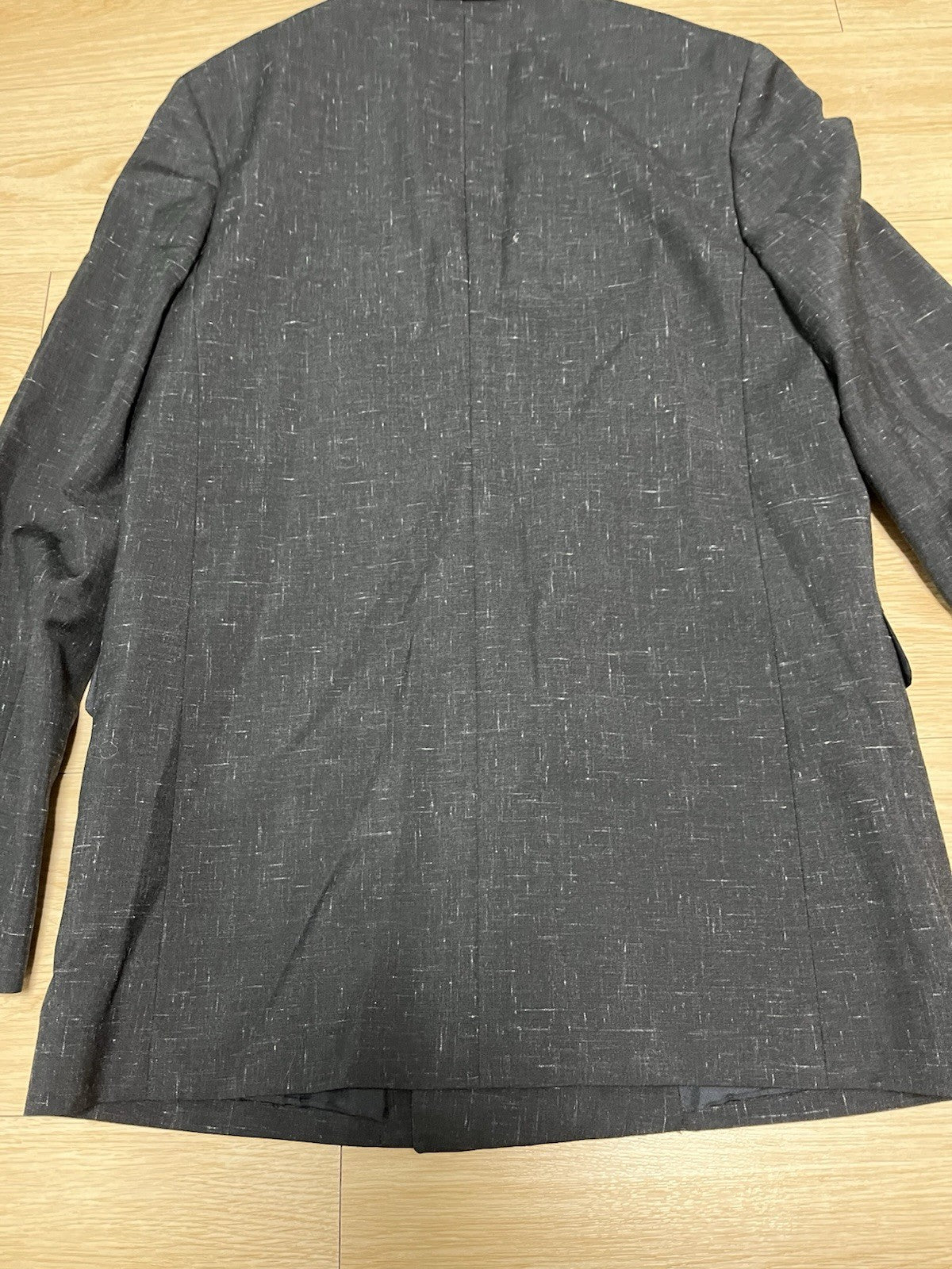 46 Saint Laurent SS14 look3 assymmetric peaked lapel blazer suit jacket