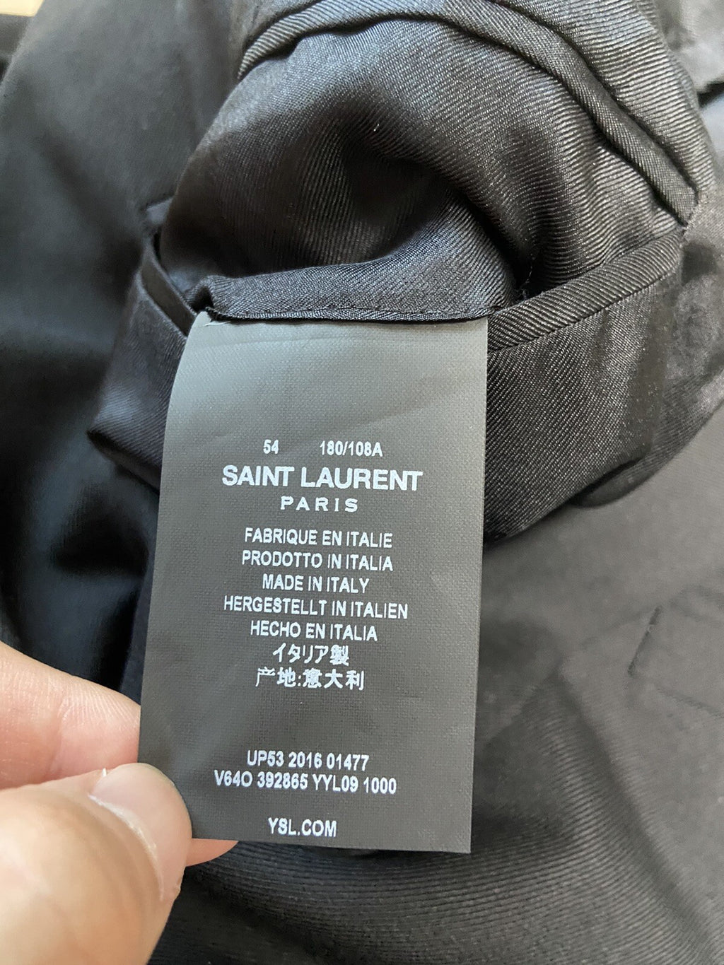 54 Saint Laurent ss17 gold button wool blazer suit Jacket