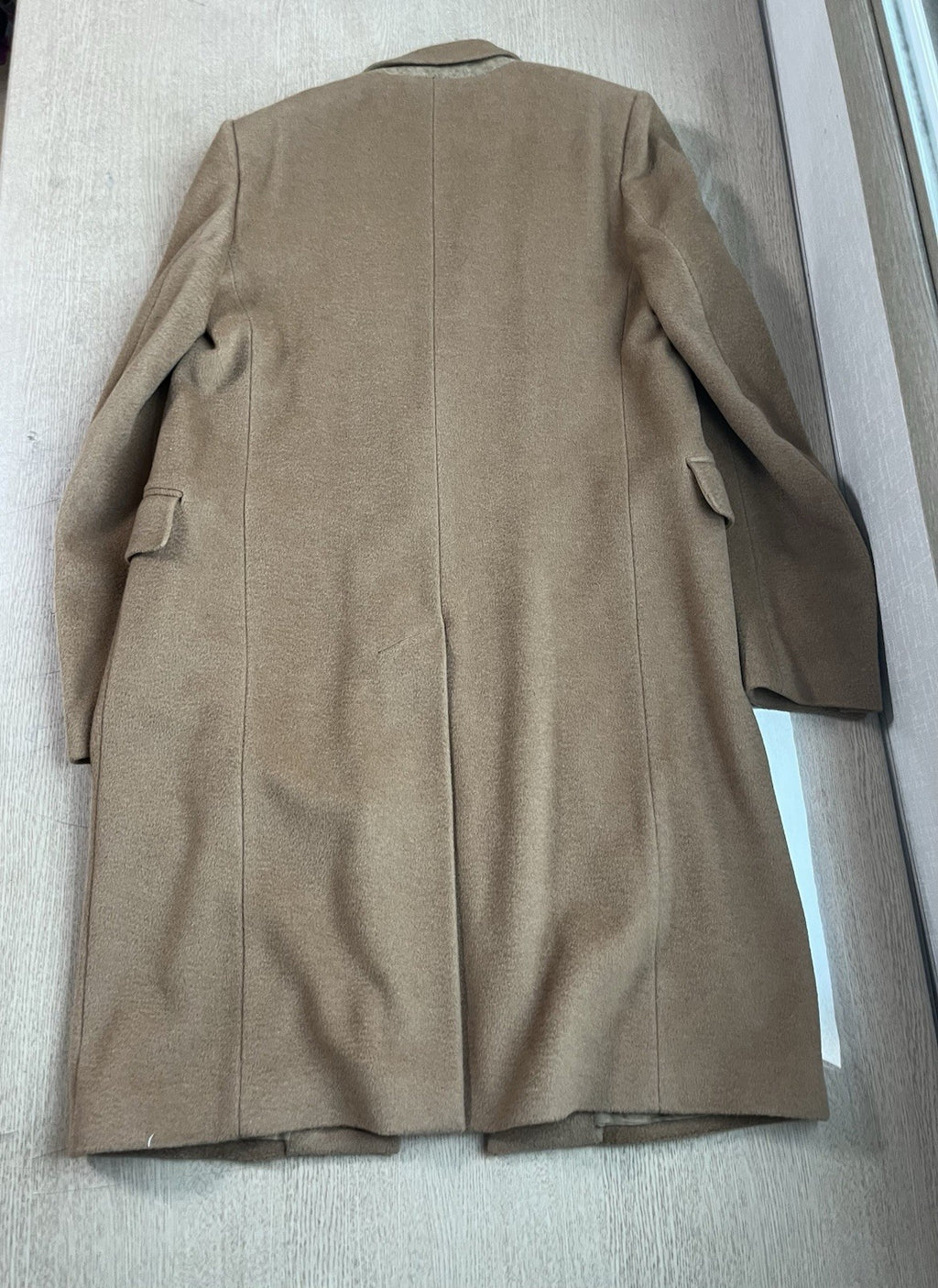 XS Vetements fw17 baby camel wool double breasted coat