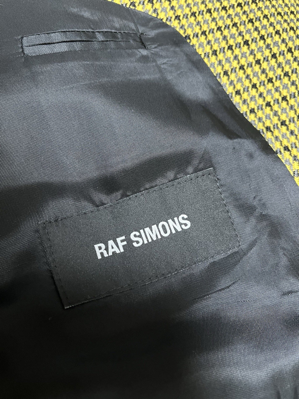 48 Raf simons Big fit daddy fit oversized houndstooth blazer jacket