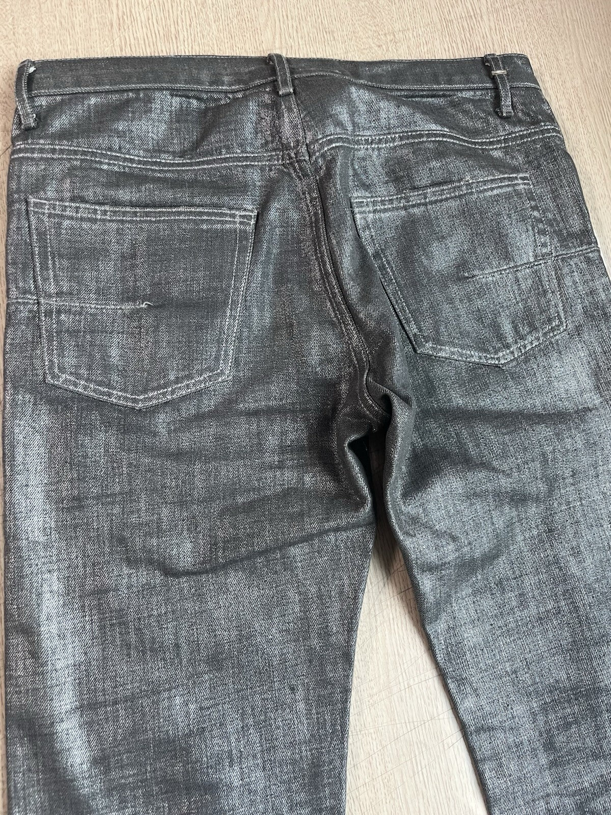 29 dior homme 06 radioactive silver denim pants jeans