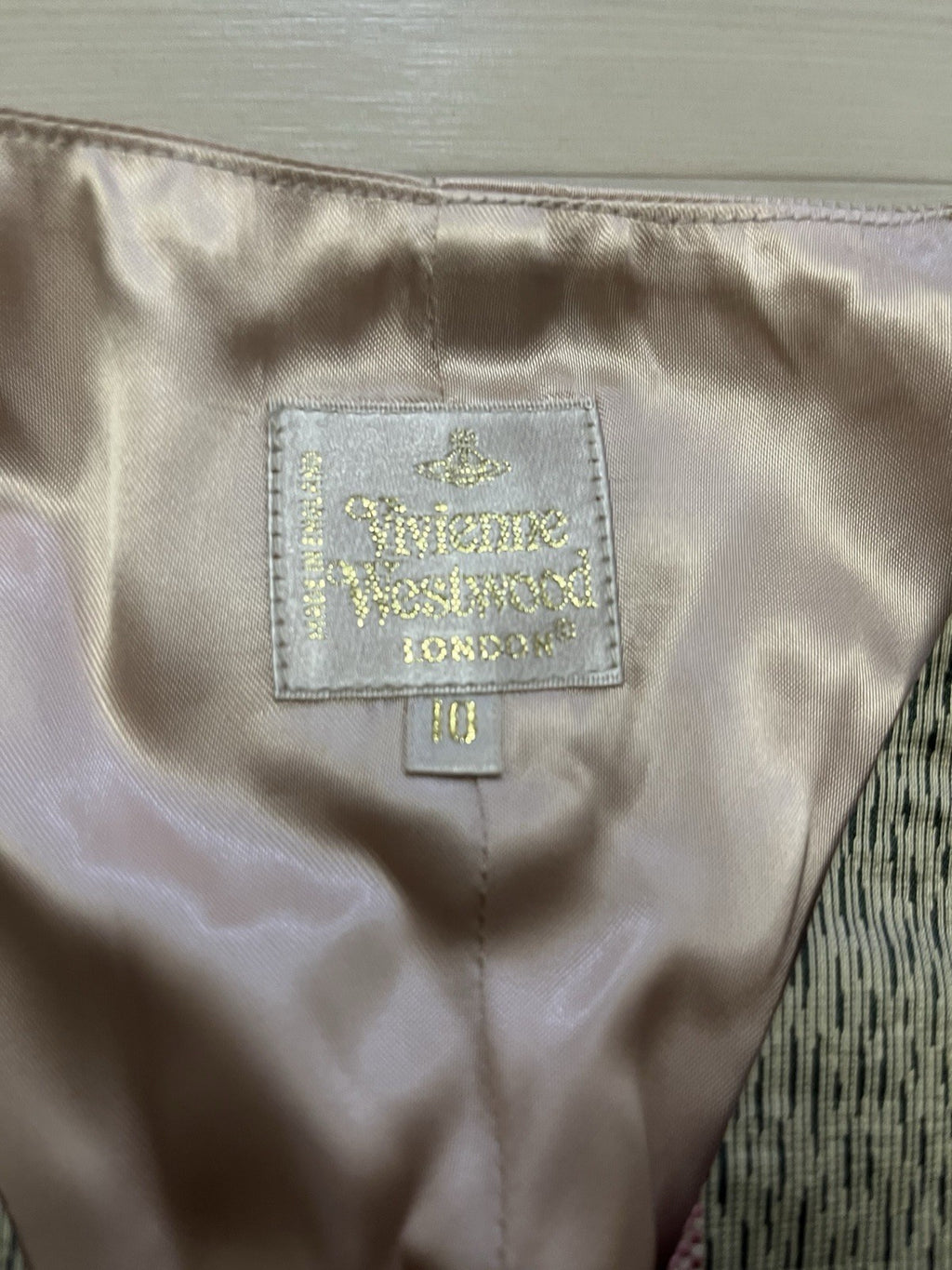 Vivienne westwood Gold Label 90s Vintage 6 buttons silk waist coat vest jacket