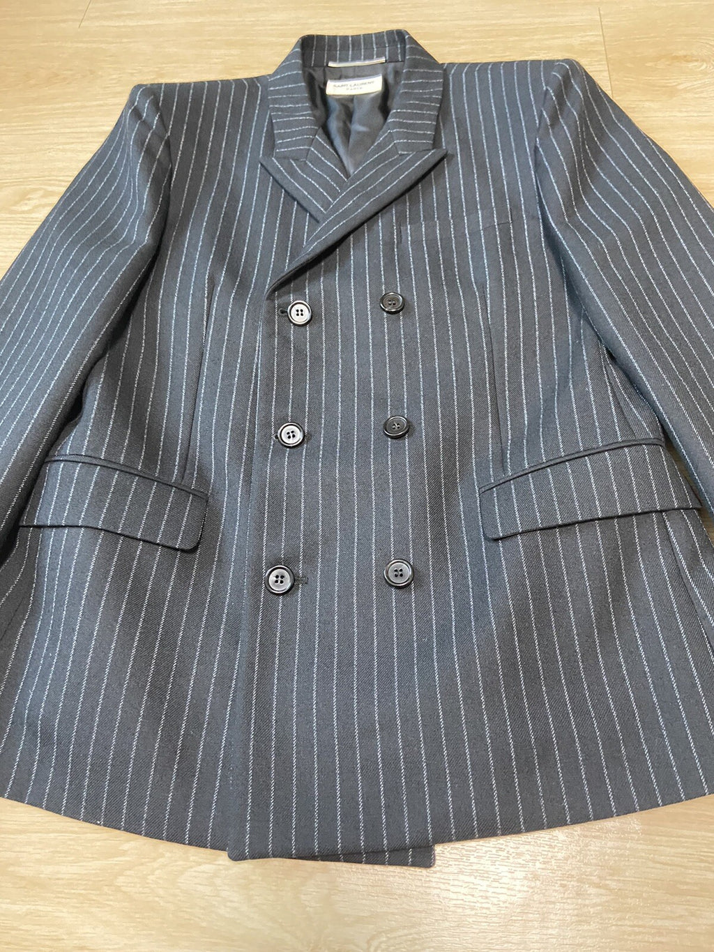 48 Saint Laurent FW19 Pin striped blazer suit jacket