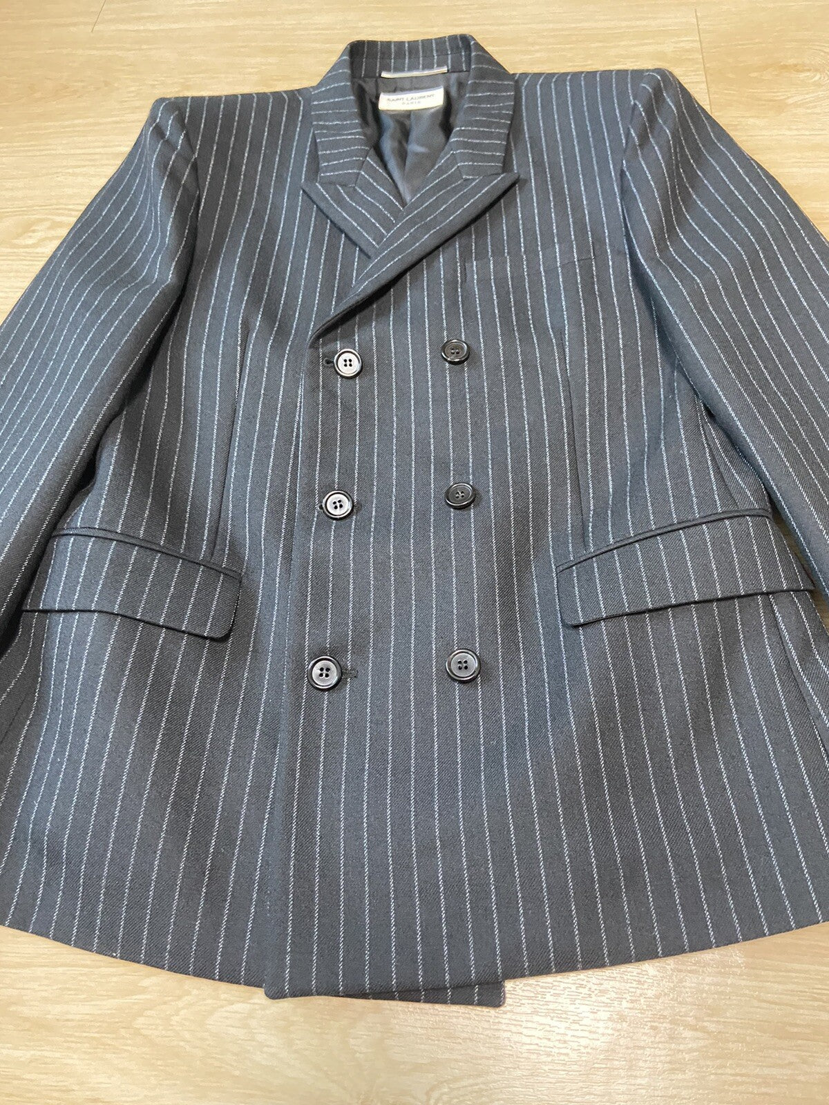 48 Saint Laurent FW19 Pin striped blazer suit jacket