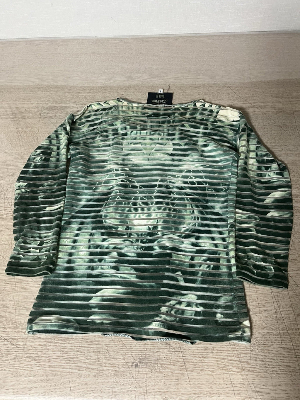 S Jean paul gaultier Ss01 Vintage maille femme Gargoyle power net Long Sleeve