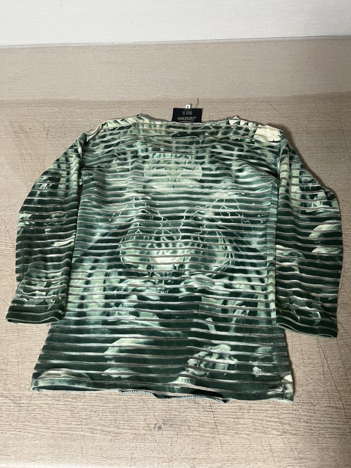 S Jean paul gaultier Ss01 Vintage maille femme Gargoyle power net Long Sleeve
