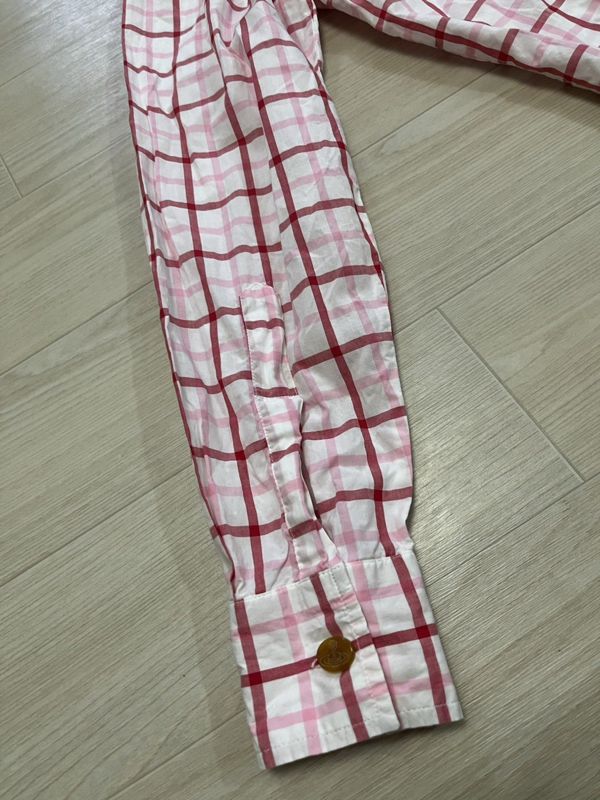 I Vivienne westwood vintage pink checkered button up shirt