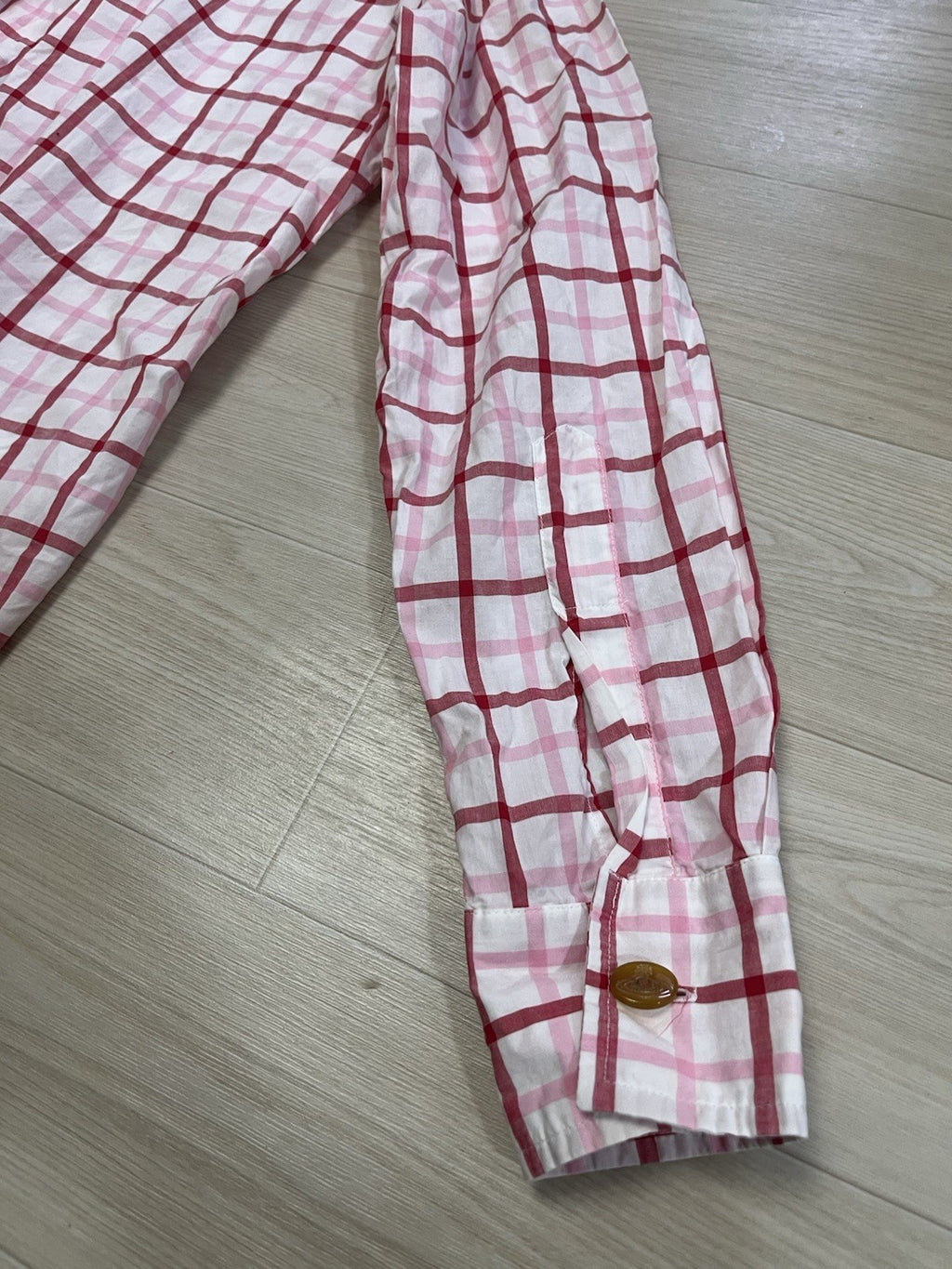 I Vivienne westwood vintage pink checkered button up shirt
