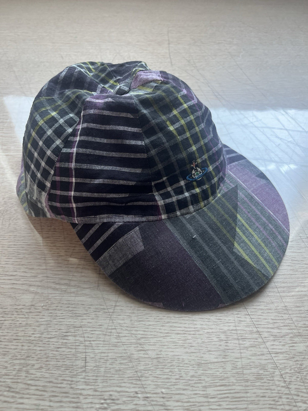 L Vivienne Westwood man vintage striped Orb Logo hat