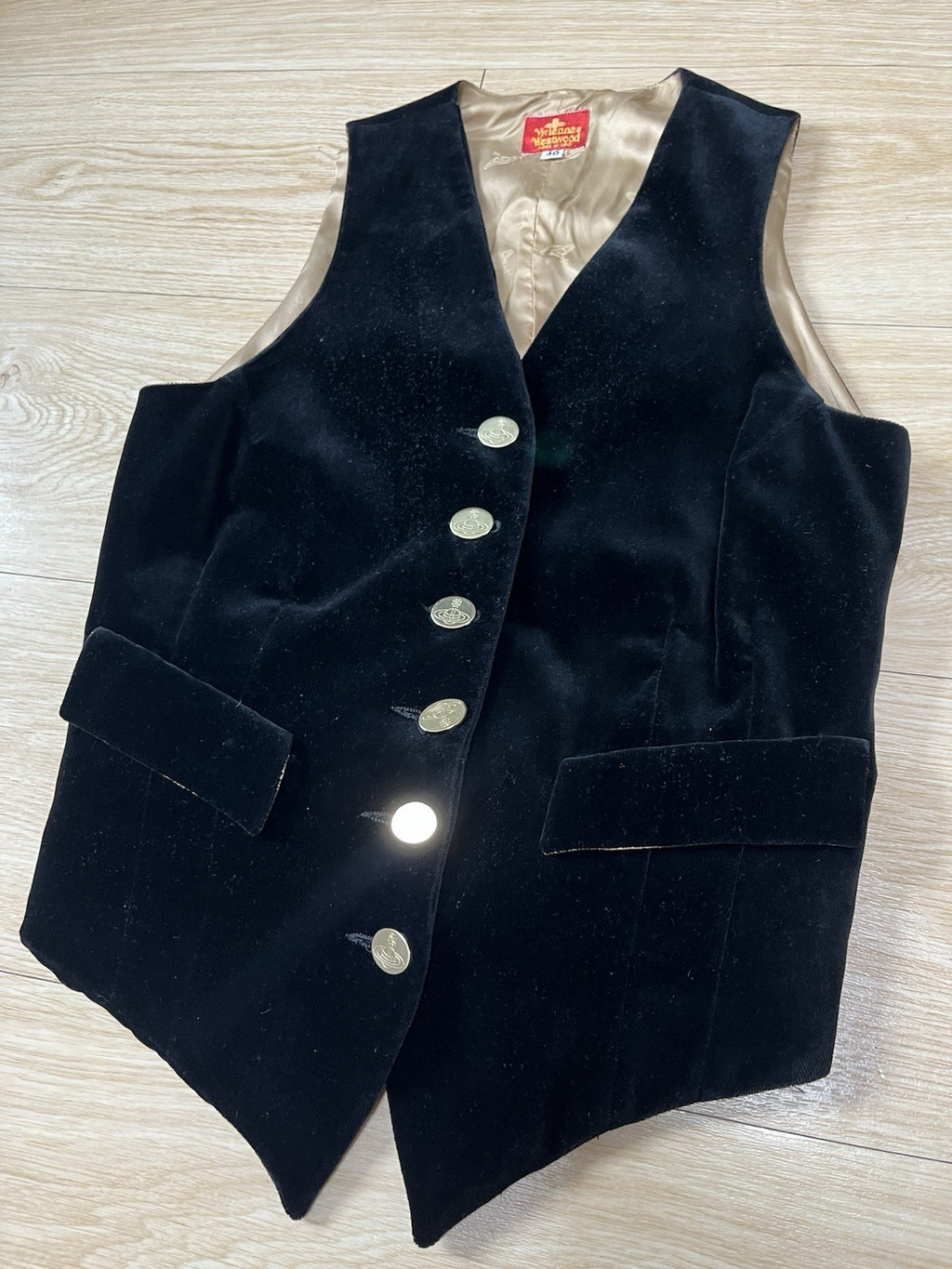 10 Vivienne westwood 90s Vintage 6 buttons velvet waist coat vest jacket