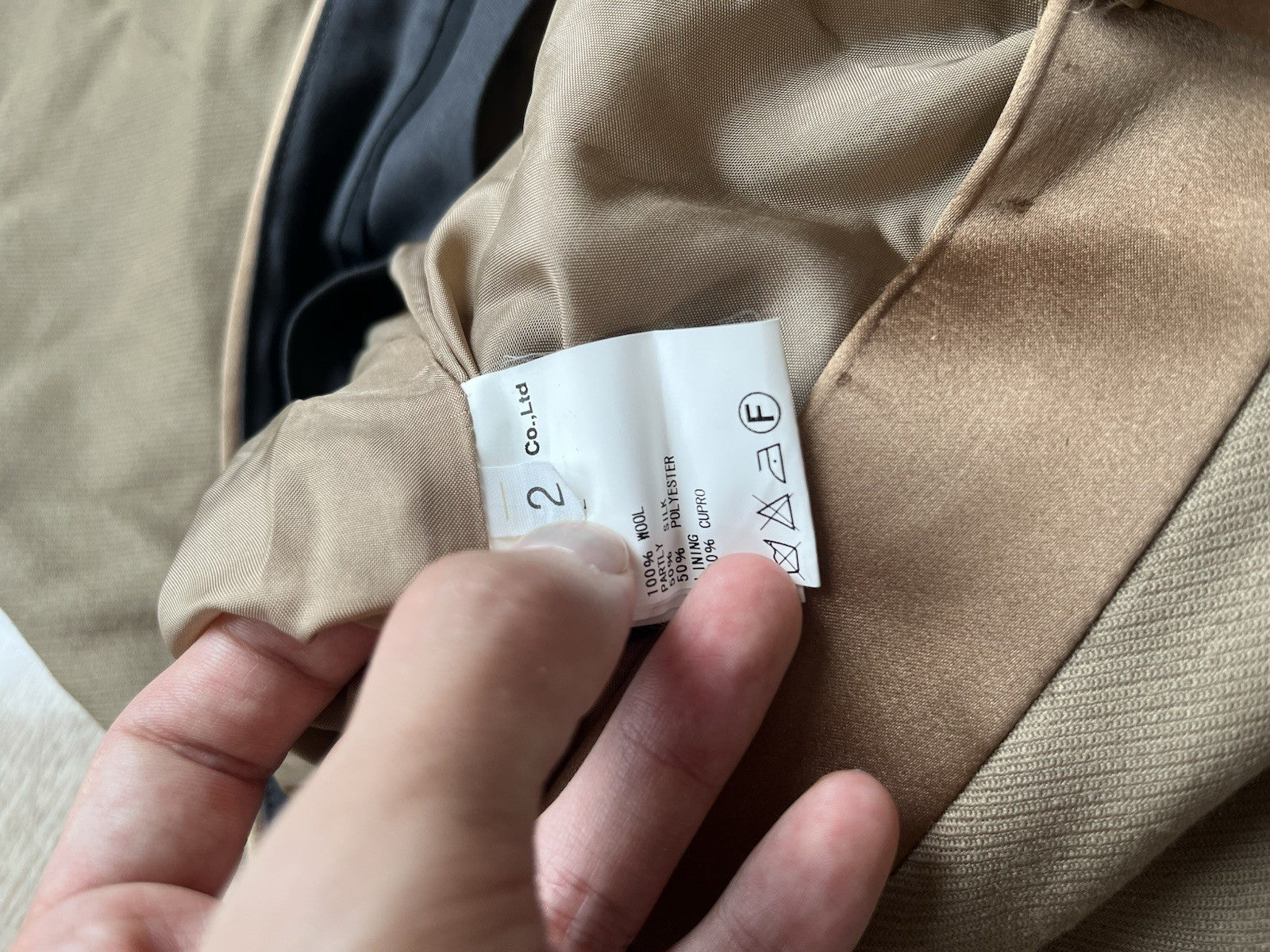 2 Undercover multi darts assymetric wool slacks pants