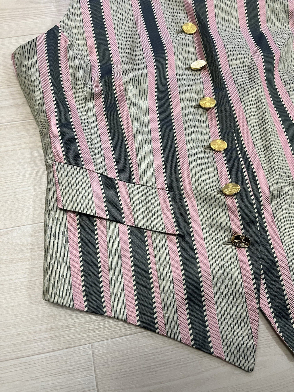 Vivienne westwood Gold Label 90s Vintage 6 buttons silk waist coat vest jacket