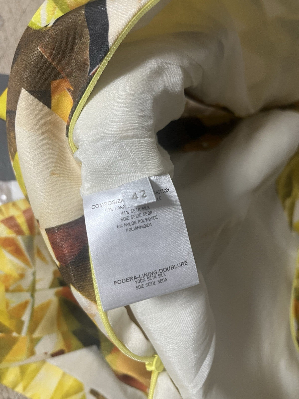 42 Alexander Mcqueen Ss09 Natural Distinction kaleidoscope Printing Silk Dress