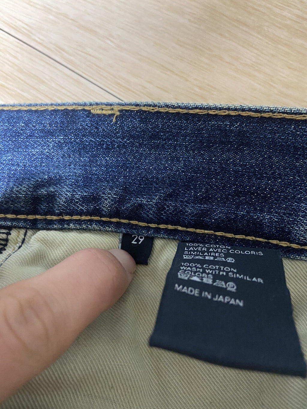 29 Celine midnight sapphire Wesley denim pants jeans