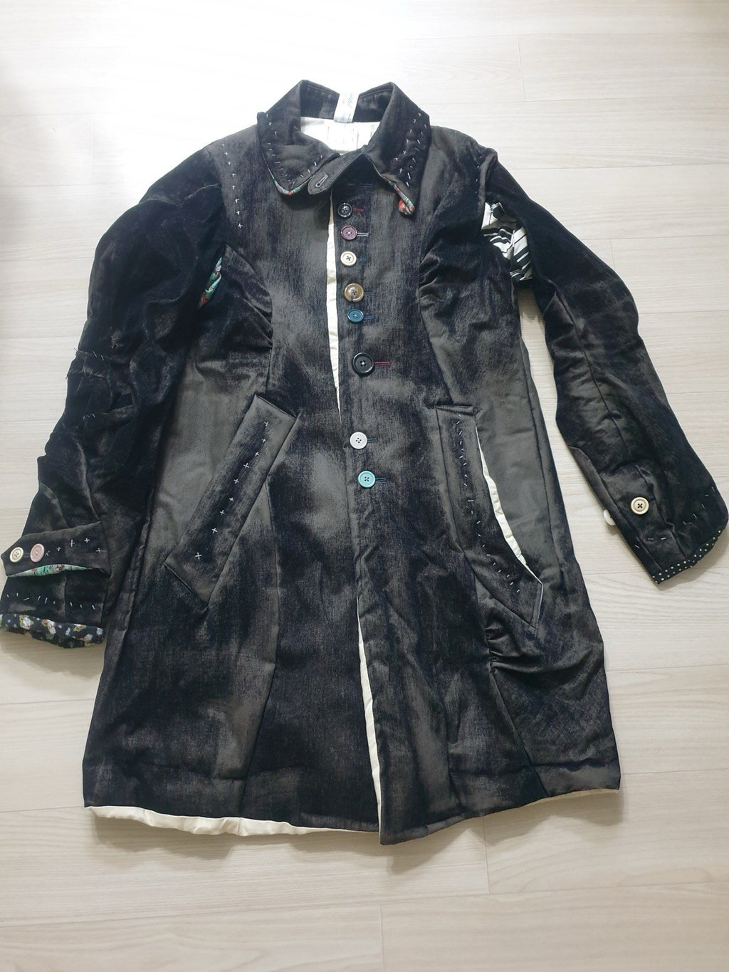 S Undercover aw04 BUT BEAUTIFUL hand sewn coat