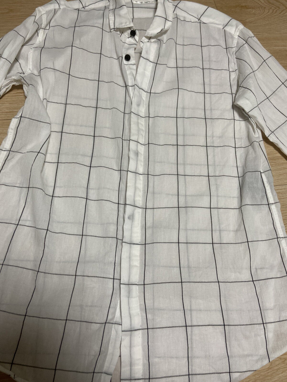 S Saint Laurent 2016 striped white shirt