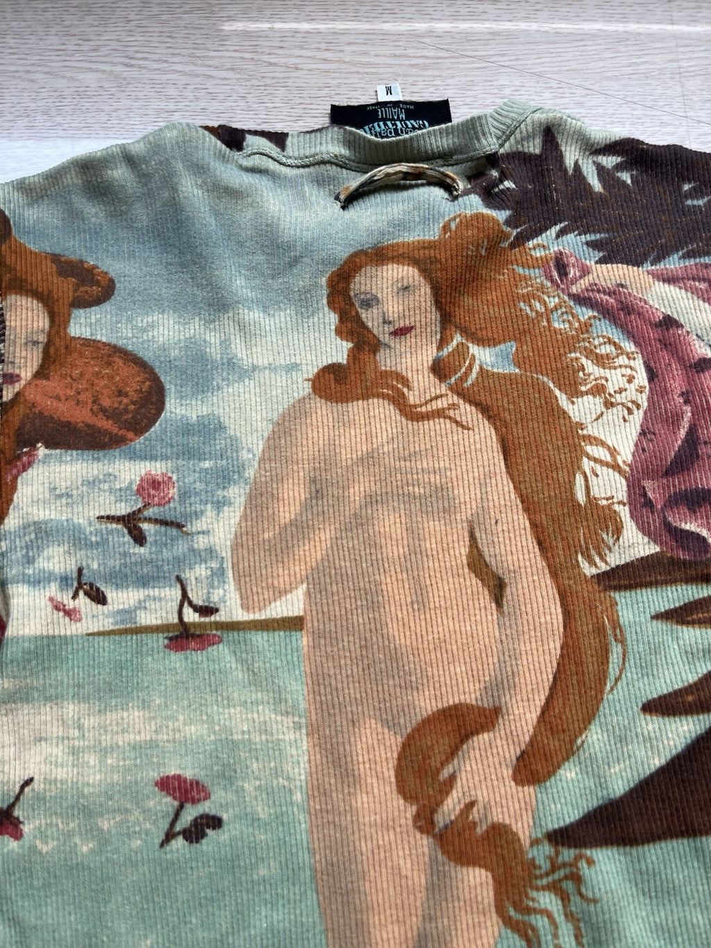 M Jean Paul Gaultier venus de milo power net mesh t shirt